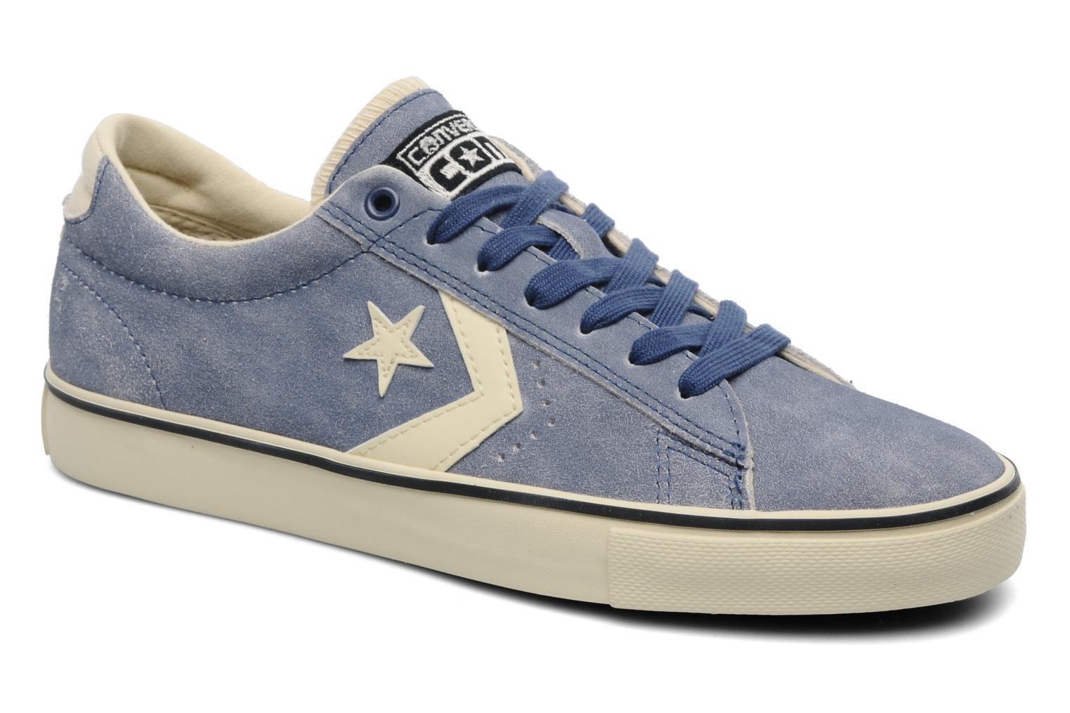 Converse Pro Leather Vulc Washed Suede Ox M (Blue) - Trainers chez